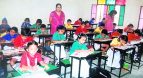 Students take part in Hindi Day at New GMT Public School in Ludhiana