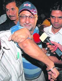 Ravinder Singh Bhasin, the prime accused in the controversial cash-at-judges door, in CBI custody after he surrendered in Chandigarh