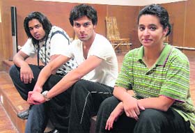 Rishab Sharma, Ravi Mahay and Rakhi Sharma from UK at Actor Prepares, Sector 11, Chandigarh