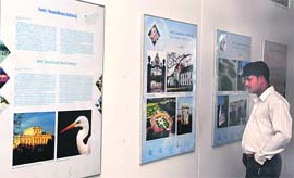 Capturing the scenic beauty of Hungary, this exhibition of photographs gives us a fair idea of what all the country has to offer to the tourists. Green countryside, snow clad mountains, and not to forget the architectural wonders are put artistically behind the frames. The exhibition is on at the Museum and Art Gallery, Sector 10. It concludes on October 22