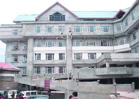 Work in progress for the construction of new hospital building