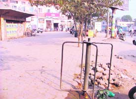 A swing that was once used by children of the area
