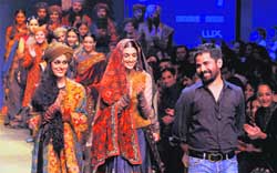 Sabyasachi takes a bow at the LFW finale