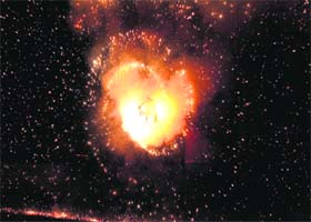 A display of fireworks at the Sutlej Club in Ludhiana