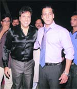 Partner for a causE: Actor Govinda with Salman Khan at the event