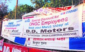 Auto-sale at the ONGC building in Dehradun
