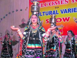 A cultural programme at a college in Sirsa.