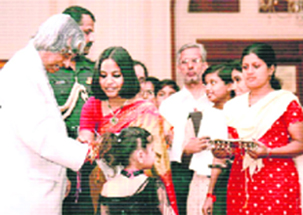 Bal Gram inmates meet the then President APJ Abdul Kalam on the eve of Raksha Bandhan in 2006.