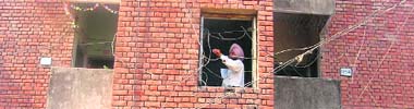 'Kundis' being removed at the Police Lines in Patiala