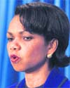  US secretary of state Condoleezza Rice in an interview to CNBC in Washington