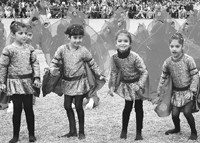 Students of St Xavier’s Senior Secondary School, Sector 44, perform in a cultural programme on 25th annual day function held on the school premises in Chandigarh on Friday.
