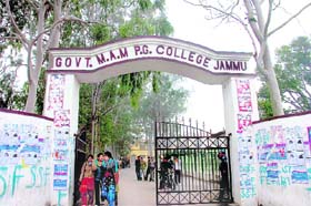 MAM College in Jammu which has been converted into a counting centre