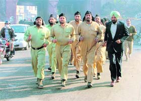 Quick reaction team undergoing training in Ludhiana