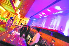 The renovated bar of Chandigarh Golf Club