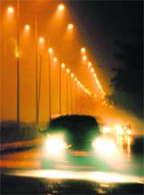 Chandigarh was engulfed by thick fog late Sunday evening. The commuters were the worst hit as the traffic came to a standstill due to massive jams. Some accidents were also reported across the tricity.