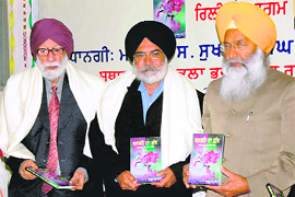 A Punjabi book “ Banafshe da phull” being released in Chandigarh on Monday.