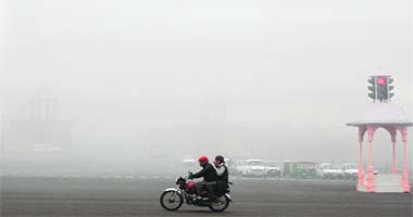 Commuters had a tough time as dense fog engulfed New Delhi