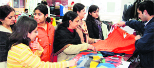Sale of woollens has picked up in Ludhiana stores.