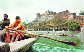 The historic Akhnoor Fort where the ASI has started restoration work