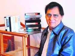Tapesh Sharma with his tapes