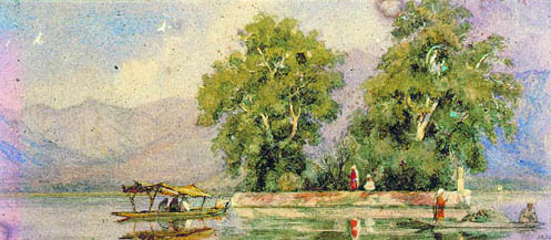 The Char Chinar or the Island of Four Trees, Srinagar