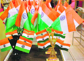 Tricolor on display at a local store in city Lifestyle