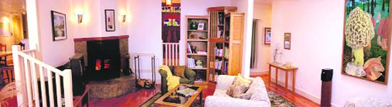FLOWING SPACE: This homeowner knocked down the walls sealing off the living room for a spacious effect