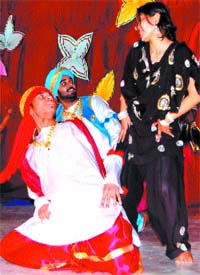Students perform during the Tech Fest-2009 at Khalsa College in