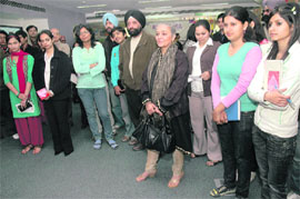 Neelam Man Singh with the participants