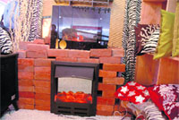 Radiator rules: A fireplace gets hip ‘n’ happening with a German radiator