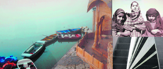 Through Rajinder Bhandari’s lens (left); ‘The Tribune’ by Kuldip Dhiman (below right).