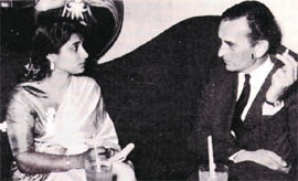 Amita Malik with director David Lean Photo from Amita, No Holds Barred (Harper Collins)