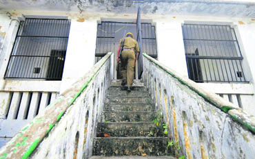 The entrance to the VIP cell where leaders like former Chief Minister J. Jayalalithaa were lodged