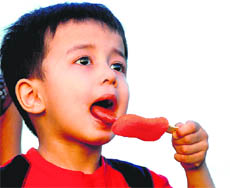 Candid about candy. Nothing adds more spice to children’s palate in summer than a dash of ice candy.