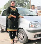 Jyoti hones her driving skills