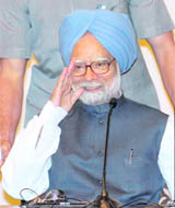 PM at the launch of an Urdu website in New Delhi on Friday.
