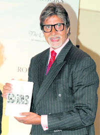 Bollywood actor Amitabh Bachchan released a book ICONS- Men and Women who shaped today's India, edited by Anil Dharkar in Mumbai on Tuesday.