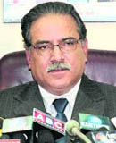 Nepals PM Prachanda announces his resignation during a nationwide broadcast in Kathmandu.