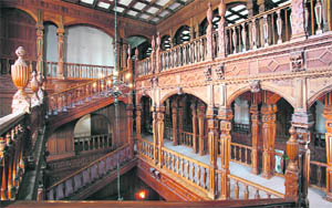 The interiors of the 130-year-old Viceregal Lodge have some exquisite woodwork in Burma teak