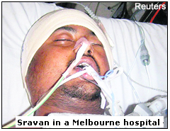 Sravan in a Melbourne hospital