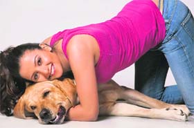 City-bred actor Kulraj Randhawa with her pet