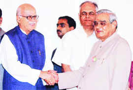 L.K. Advani is squarely to blame for the sacrilege of the mosque. Atal Bihari Vajpayee never came out openly to condemn the act.