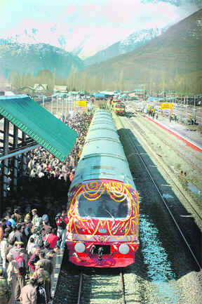 The train a harbinger of good times in the trouble-torn paradise has already changed the lives of the people of the Valley