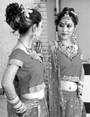 M'GEE$ a unisex fashion salon in Mohali saw a bridal makeover session.