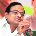 Home Minister P Chidambaram interacts with media in Mumbai 