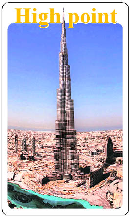 A magnificent view of the Burj Dubai, world’s tallest building being developed by Emaar