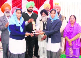 Prizes distributed among meritorious students of Guru Nanak Public School