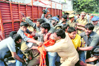 The Telangana region was rocked by violent protests for the past few days