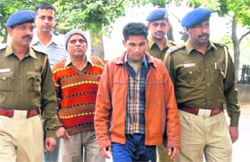 The accused in police custody