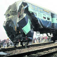 The mangled Shramshakti Express